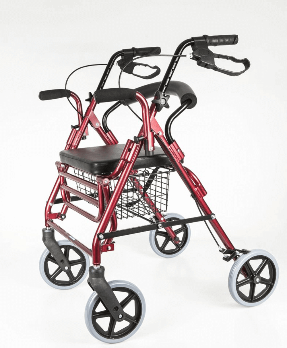 Aluminium Rollator mit Fußstütze - AT51018