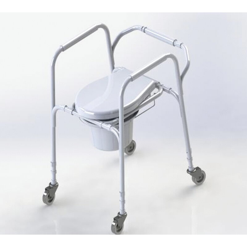 fahrbare Toilettenstuhl aus ALUMINIUM - AT01003