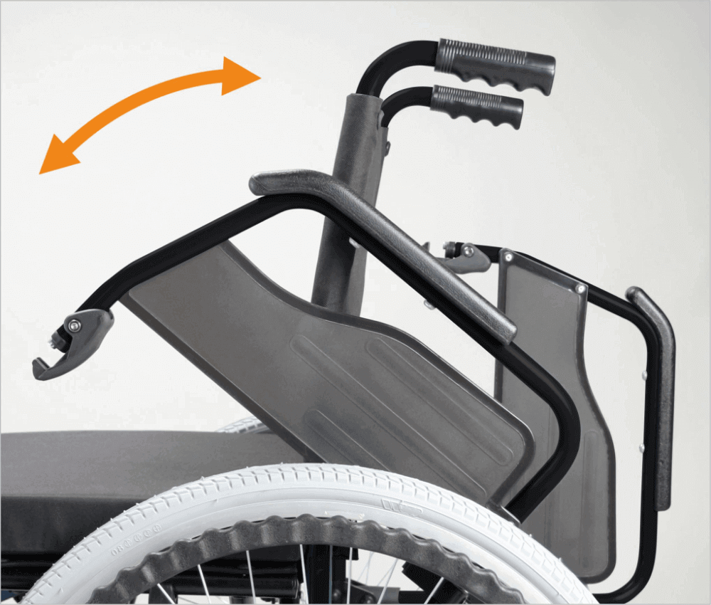 ECON 220 - Stahl Rollstuhl - 41, 43, 46 cm bis 120 kg