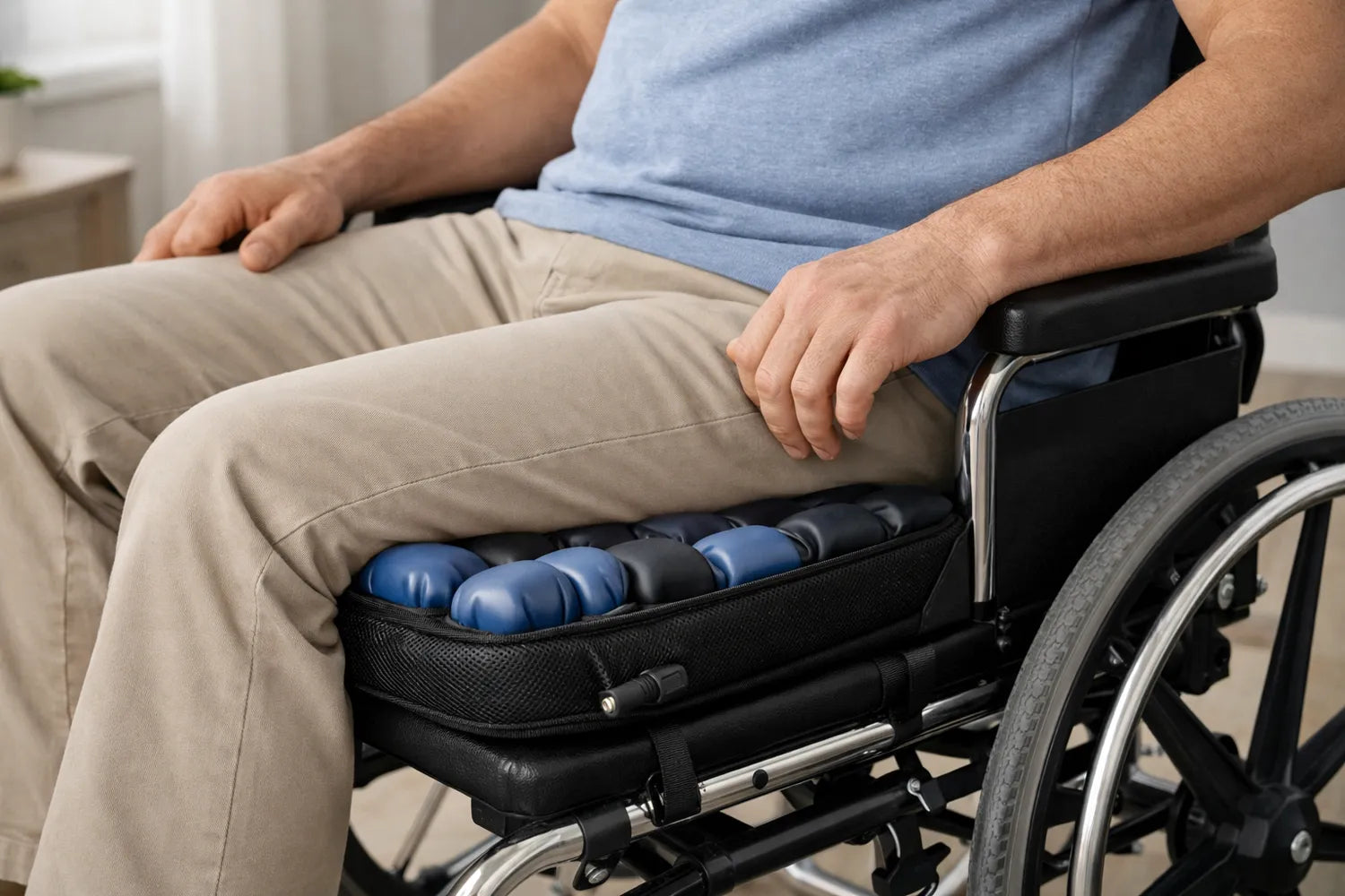 Anti-Dekubitus-Kissen zur Druckentlastung beim Sitzen – geeignet für Rollstuhl, Stuhl und Alltag