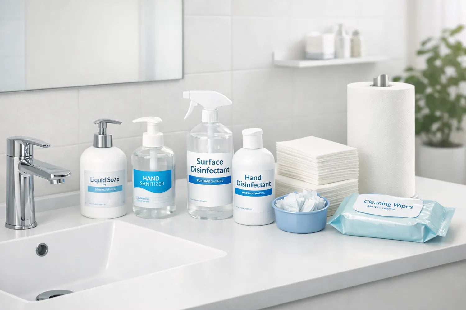 Hygieneprodukte für saubere Routinen – Desinfektion, Reiniger und Tücher für Alltag und Pflege