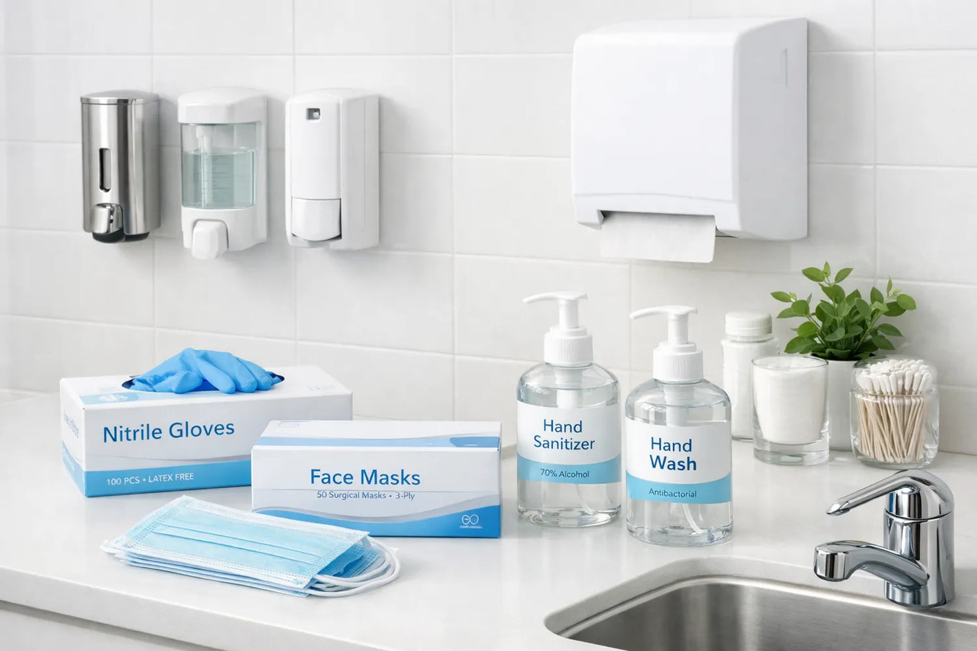 Pflege- und Hygieneprodukte – Einwegartikel und Spender für saubere und sichere Abläufe