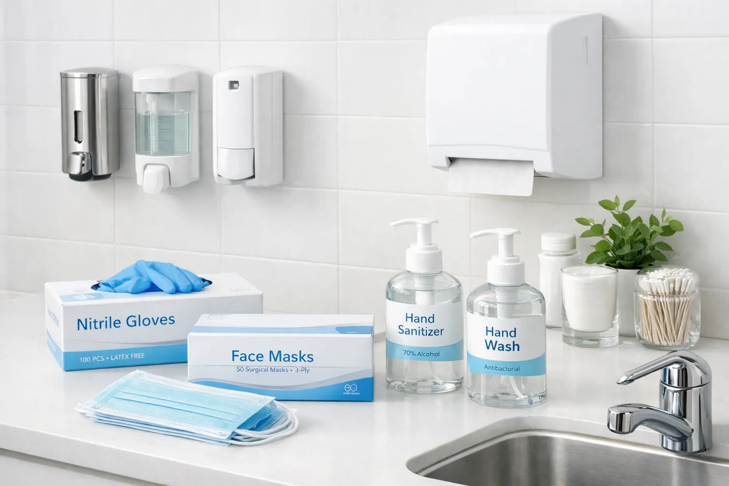 Pflege- und Hygieneprodukte – Einwegartikel und Spender für saubere und sichere Abläufe