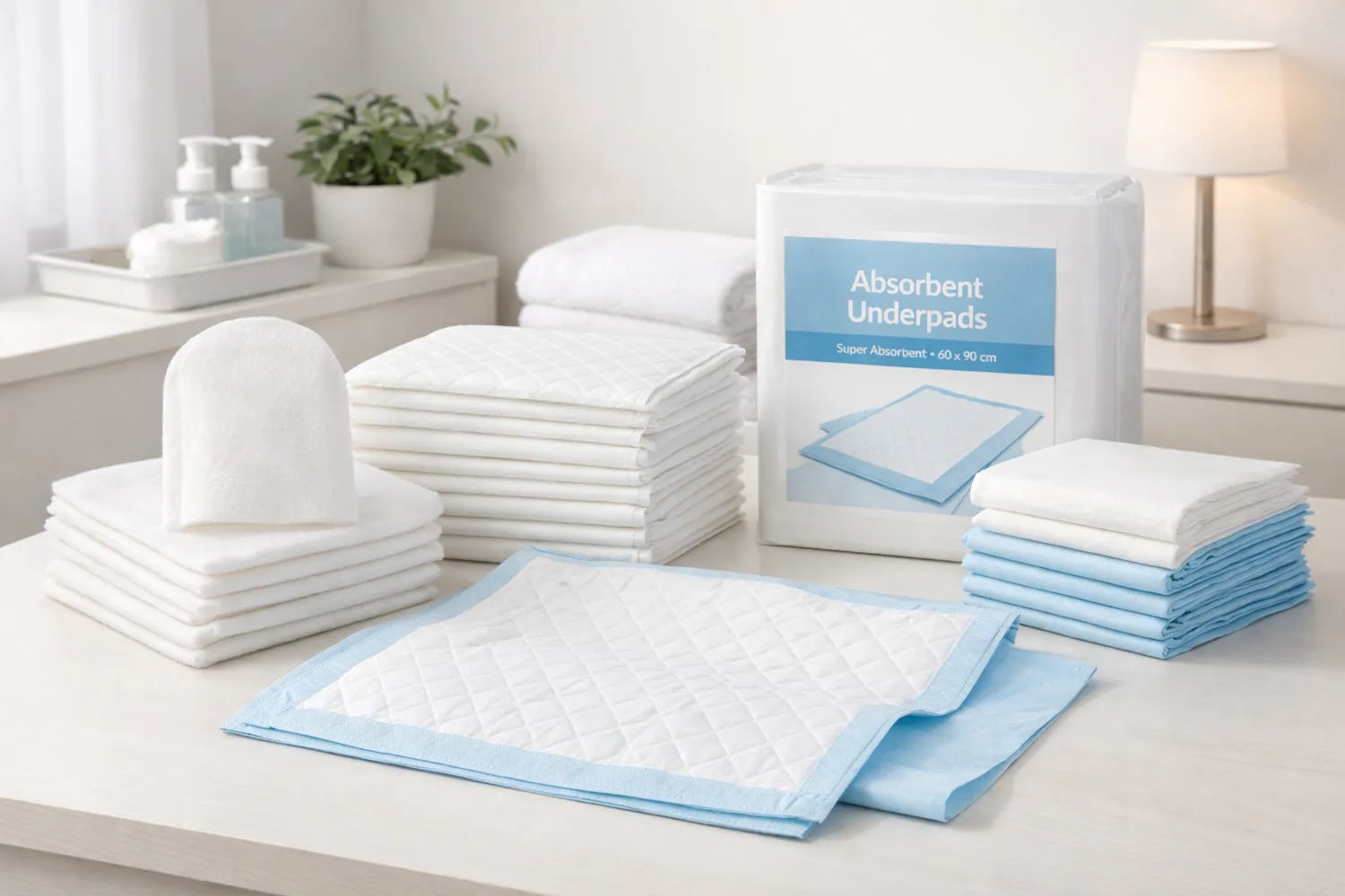 Pflegebedarf aus Einwegmaterial – Waschhandschuhe, Unterlagen und Zubehör für saubere Pflegeabläufe