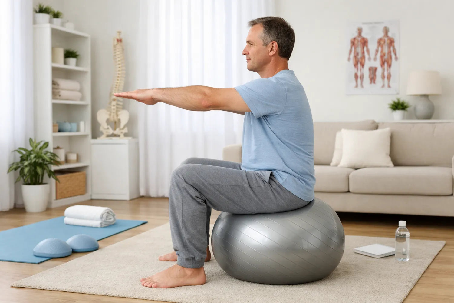 Therapieball für Balance-, Haltungs- und Stabilitätstraining