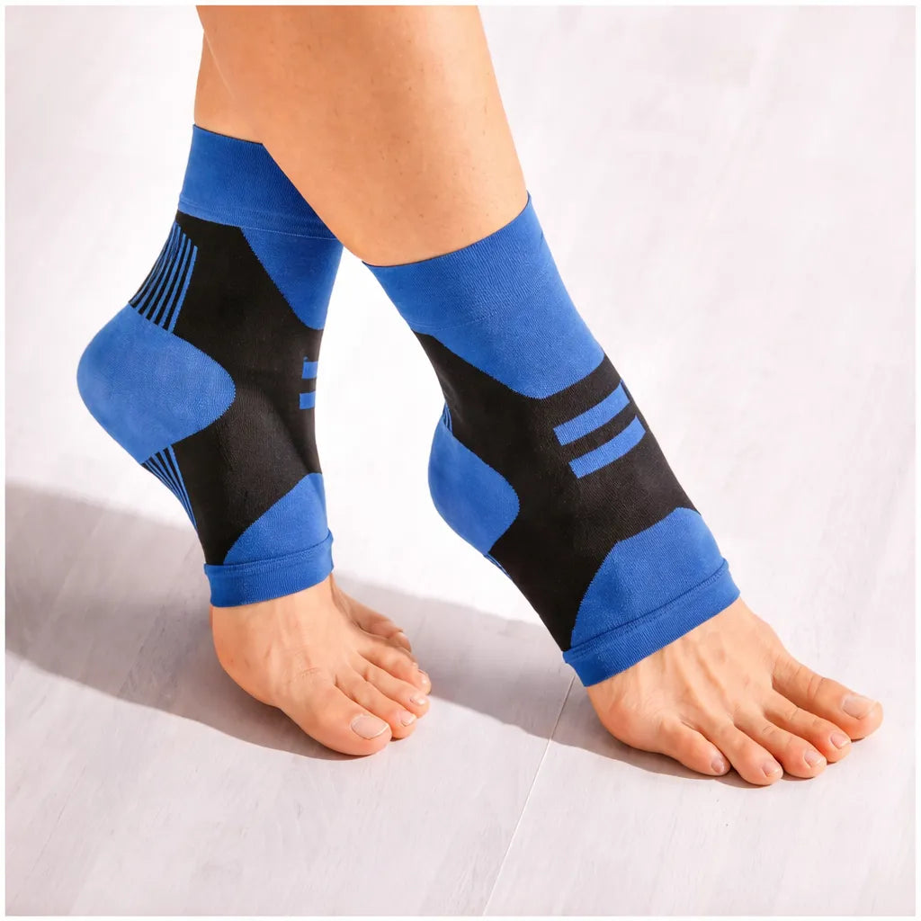 Knöchelstütze elastisch am Fußgelenk, stabilisierend & selbstanpassend, 1 Paar für sicheren Halt beim Sport und Alltag