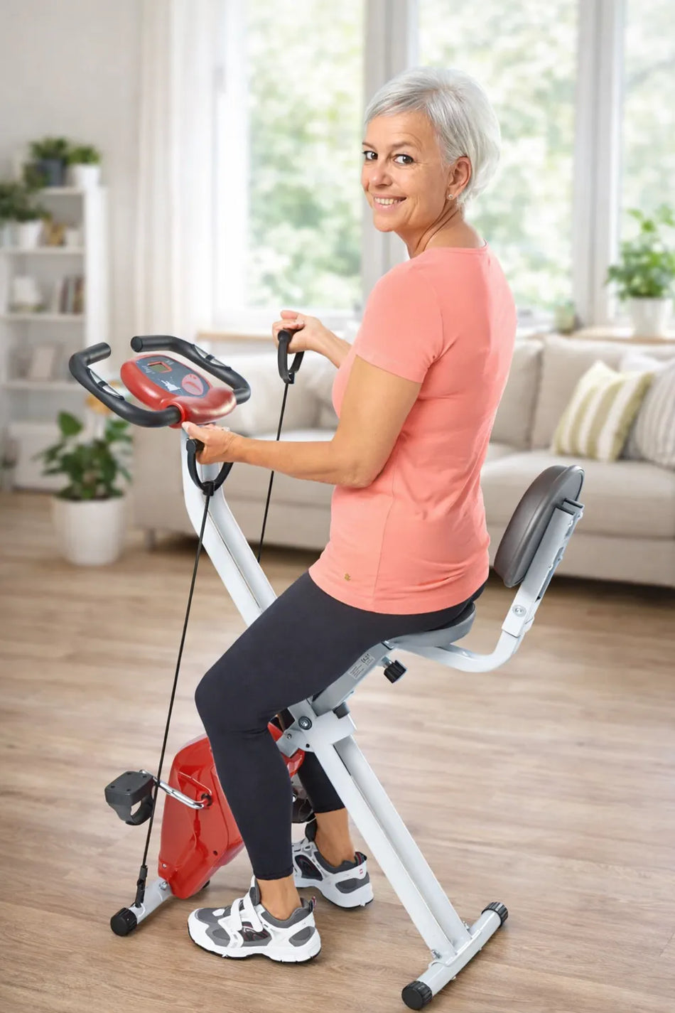 2-in-1 Heimtrainer – Ergometer & Oberkörpertrainer für Zuhause