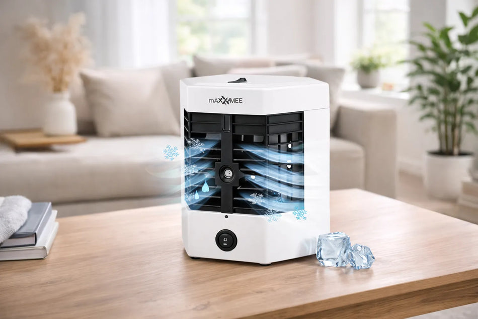 Mobiler Luftkühler – kompakt, leise & erfrischend mit Wasser