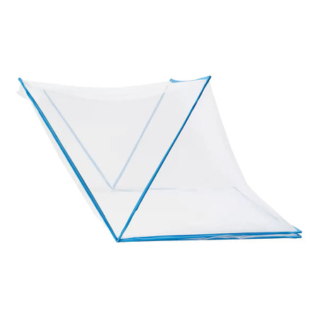 faltbares Moskitonetz für Einzelbett 200×100 cm – selbstspannendes, chemiefreies Insektennetz für zuverlässigen Mückenschutz