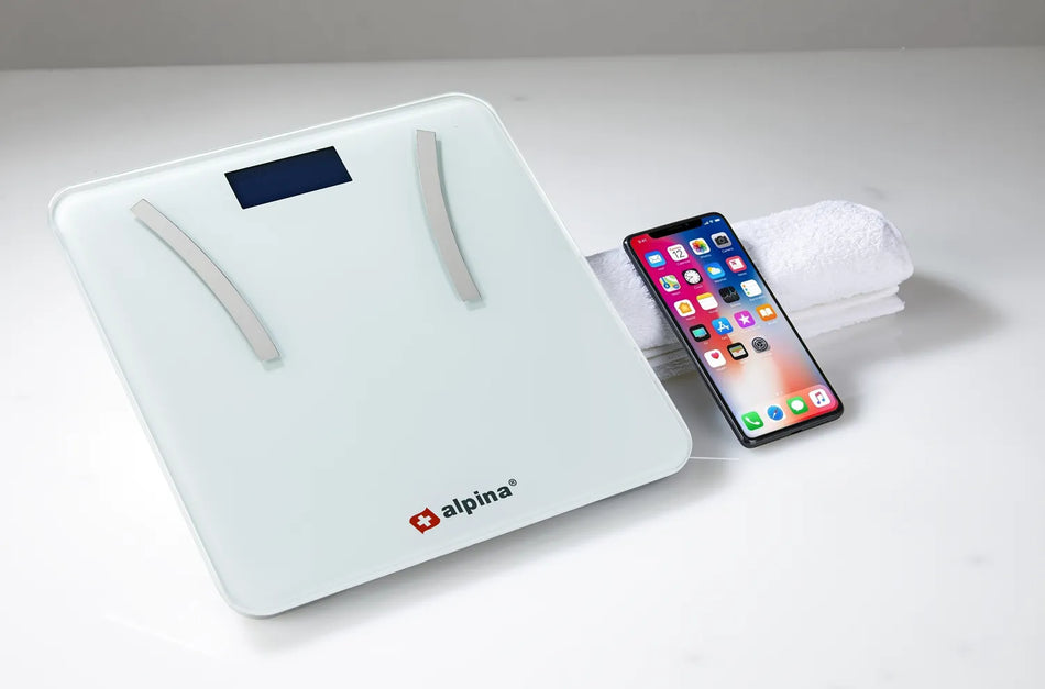 Smart Personenwaage mit App – Körperanalyse, bis 180 kg