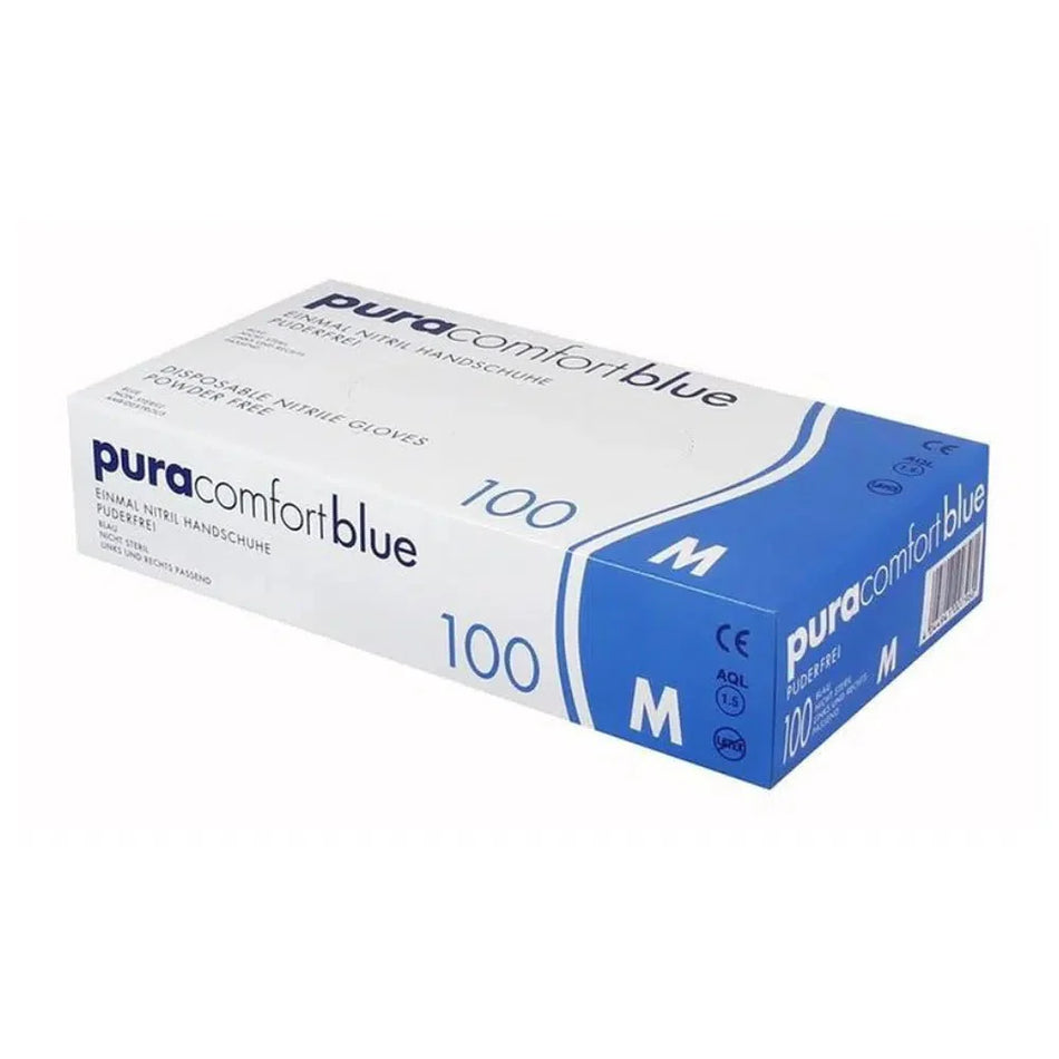Nitrilhandschuhe blau puderfrei – Box 100 Stück