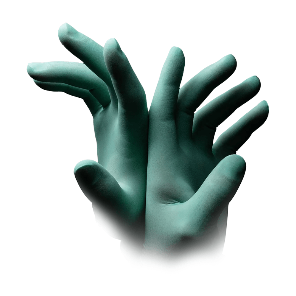 latexhandschuhe puderfrei mintgrün – mintgrüne Aloe-beschichtete Latexhandschuhe, 100 Stück, hautfreundlich für Medizin, Pflege und Labor