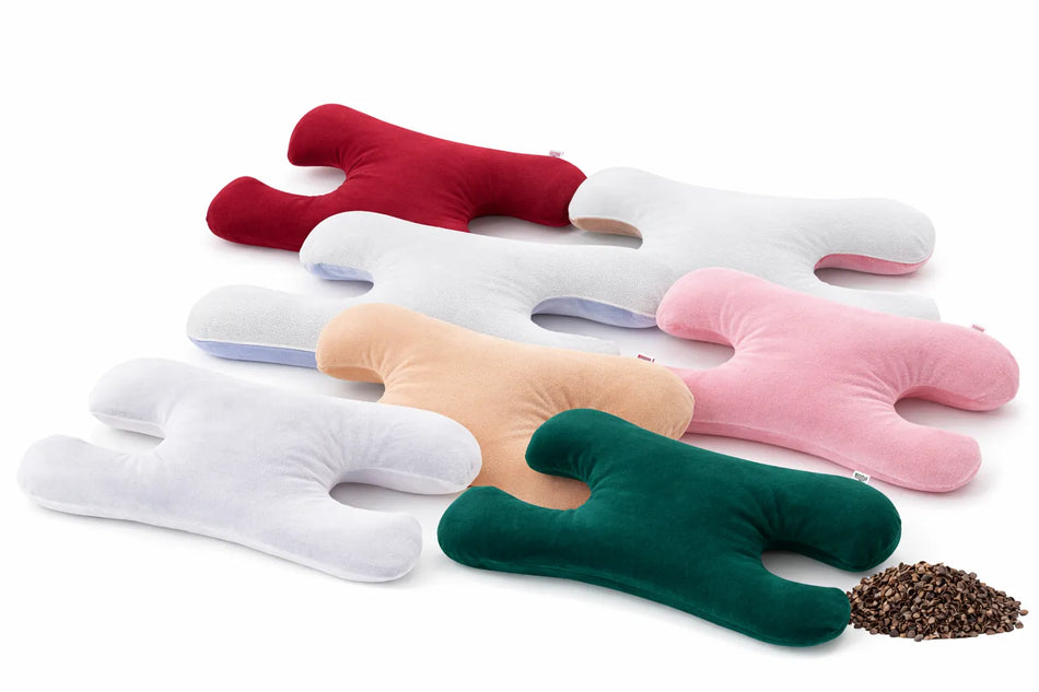 Orthopädisches Nackenkissen mit Buchweizenschalenfüllung