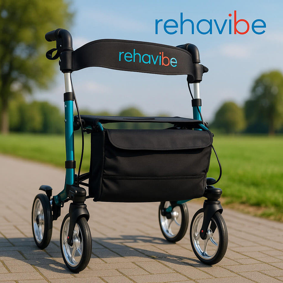Leichtgewicht Reiserollator AT51006G in der Farbe Grün – Mobilität und Komfort für unterwegs