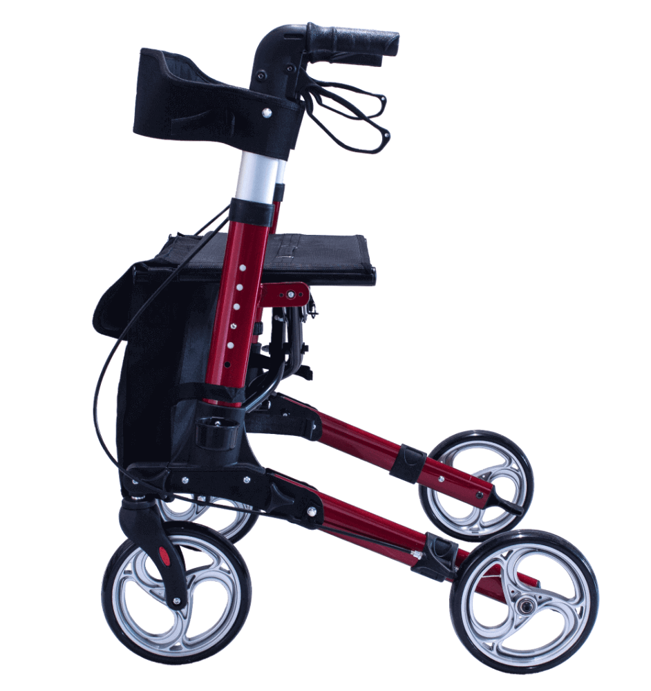 Antar Leichtgewicht Reise Rollator AT51006 - Faltbarer, Klappbarer Aluminium Rollator für Senioren | Ideal für Reisen
