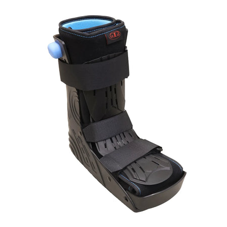 pneumatische Sprunggelenkorthese Air Walker kurz mit Luftpolstern, stabiler Walker-Stiefel zur Immobilisation von Fuß und Sprunggelenk