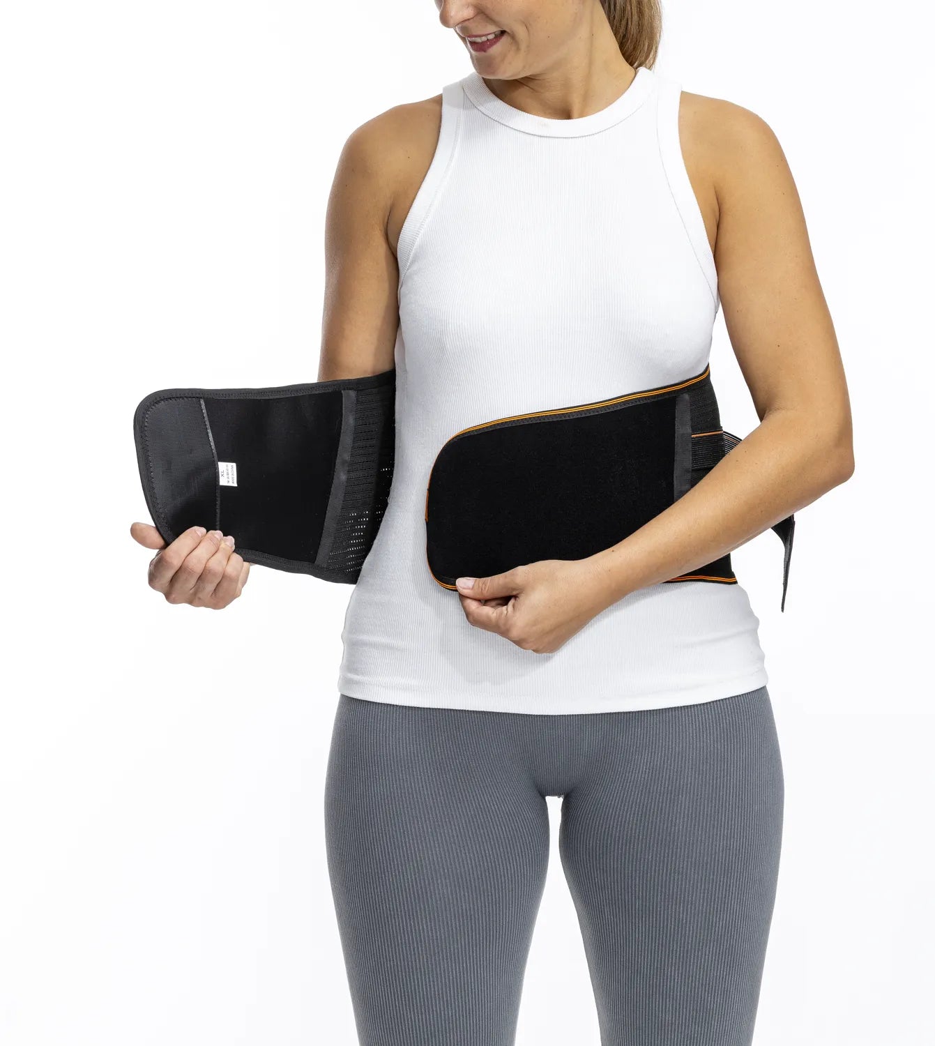 Wirbelsäulenorthese mit Magneten zur LWS-Stabilisierung – Rückenorthese mit Klettverschluss zur Lendenwirbelsäulen-Stützung