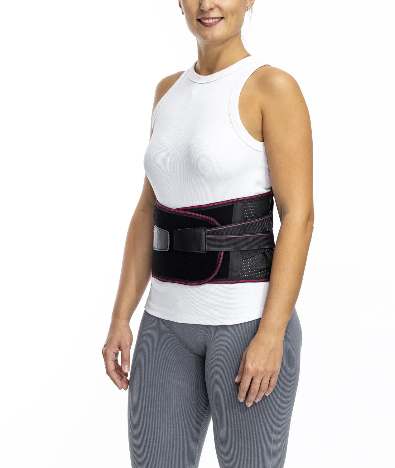 Wirbelsäulenorthese mit Magneten zur Stabilisierung der LWS, Lendenstützgürtel mit Kompression und Entlastung