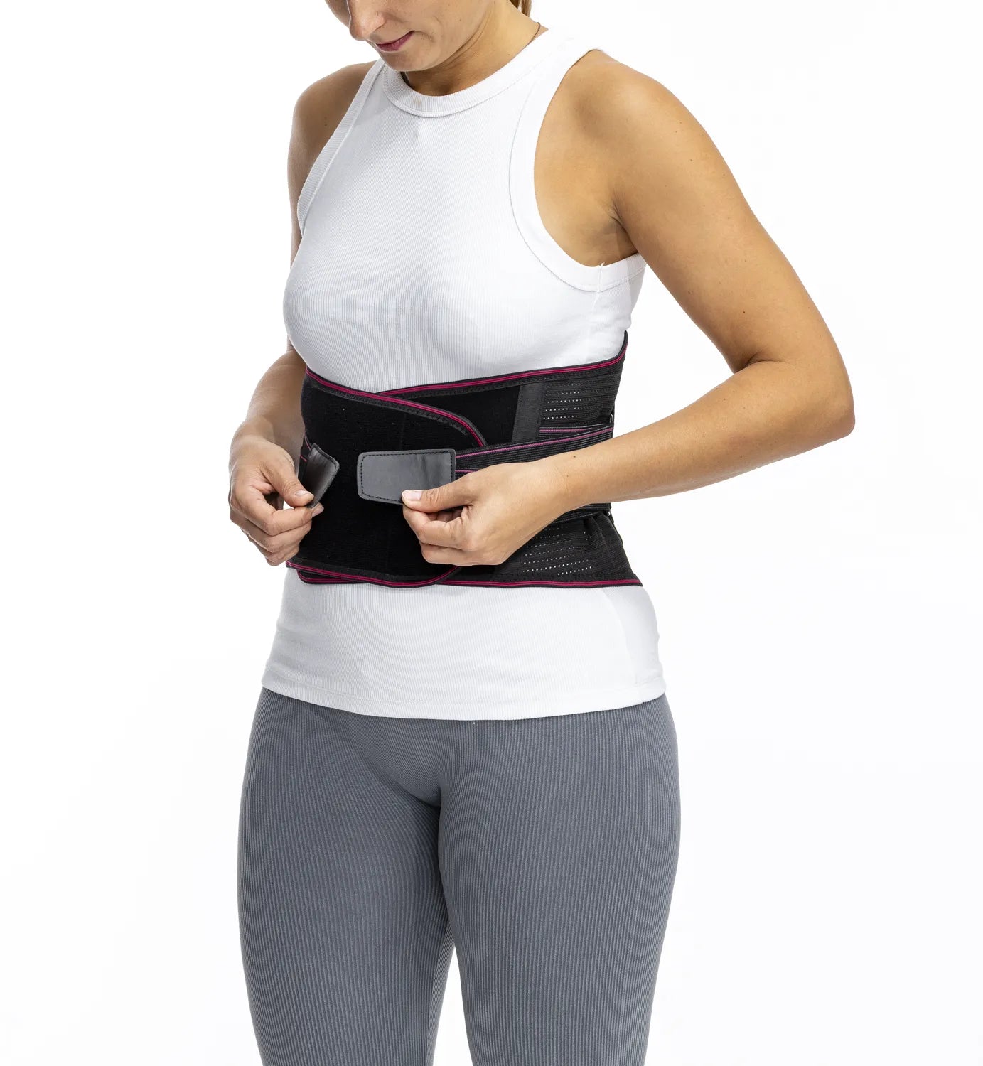 Wirbelsäulenorthese mit Magneten zur Stabilisierung der LWS – stabiler Lendenstützgurt mit Metallschienen