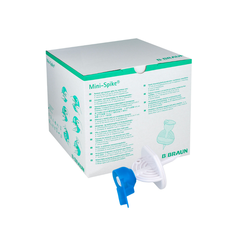 B. Braun Mini-Spike® Filter, mit integriertem 5 μm Partikelfilter und Standardspitze | 1 Stück