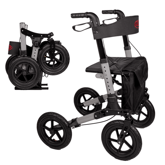 Luftbereifter Reise Rollator - AT51036