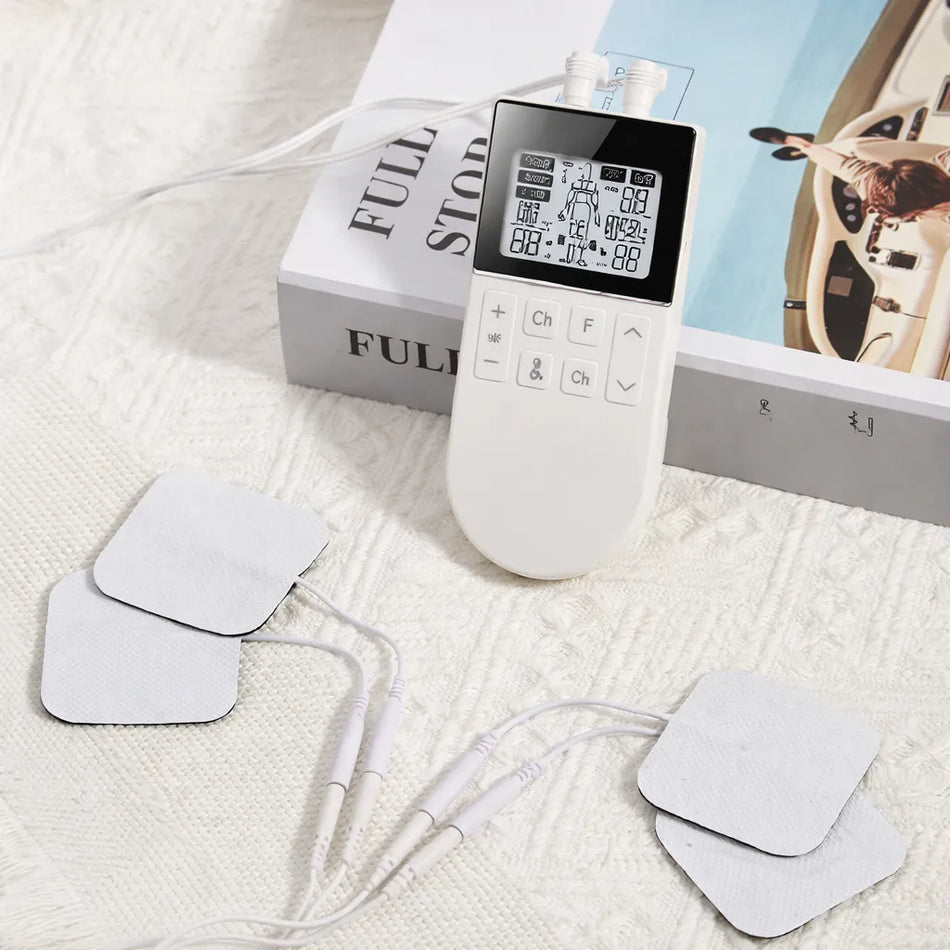 TENS Muskelelektrostimulator mit EMS & Fitness, Dual-Kanal