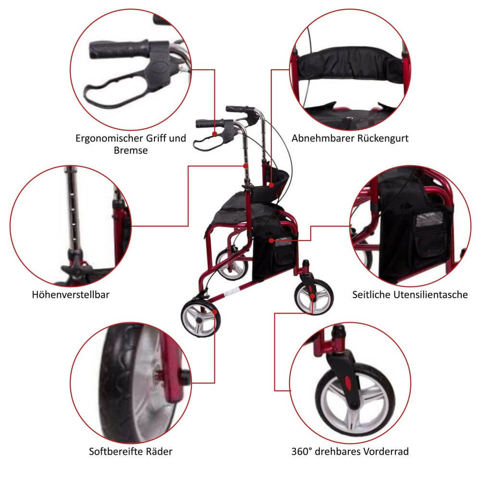 Ersatzteil AT51004 (3 Rad Rollator)