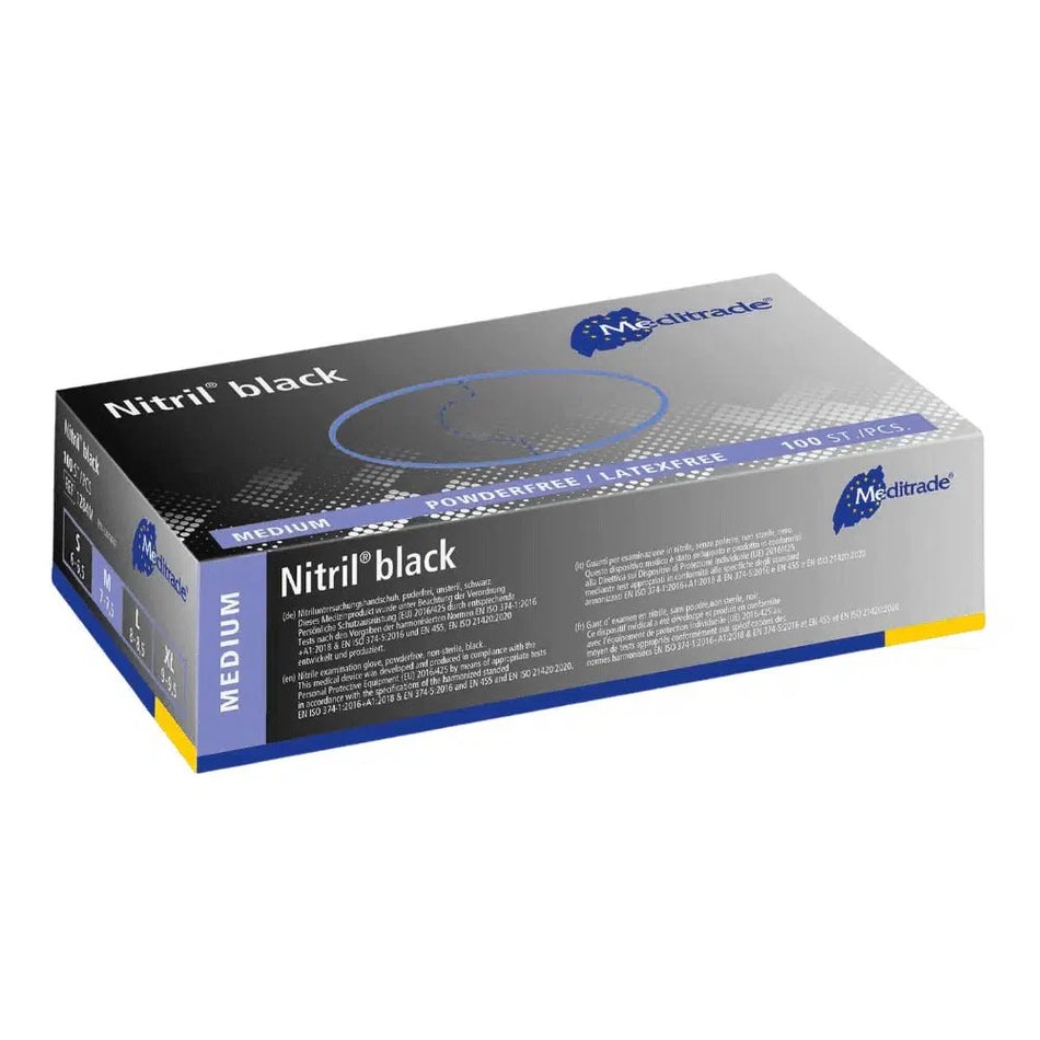 Nitrilhandschuhe in schwarz, Meditrade Nitril® black