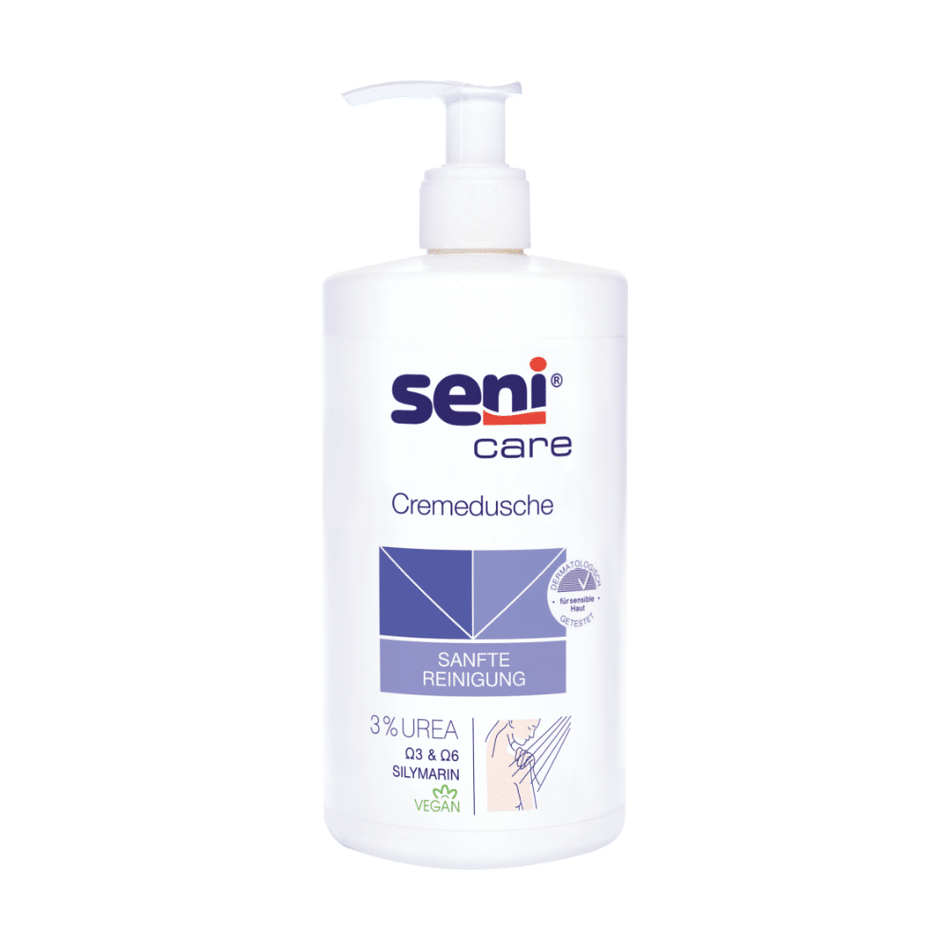 Seni Care Cremedusche mit 3% Urea - 500 ml | Packung (1 Stück)