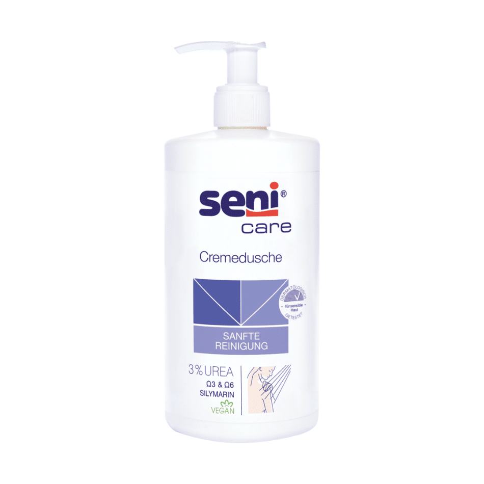 Seni Care Cremedusche mit 3% Urea 500 ml