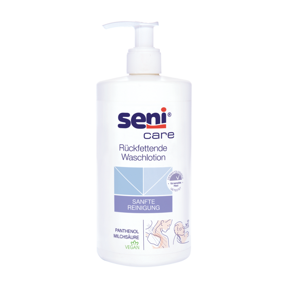 Seni Care Rückfettende Waschlotion - 500 ml | Packung (1 Stück)