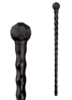 Cold Steel Afrikanischer Gehstock – Knobkierrie aus Polypropylen (94 cm, Schwarz, unzerstörbar, Selbstverteidigung & Outdoor)
